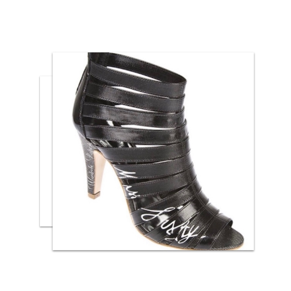Miss Sixty Signature Open Toe Caged Gladiator Ankle Booties